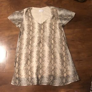 snake skin dress